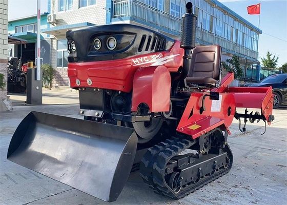 35hp κινητήρας ντίζελ Μίνι Τρακτέρ Crawler Walking Paddy Gum Crawler Τρακτέρ με Tiller