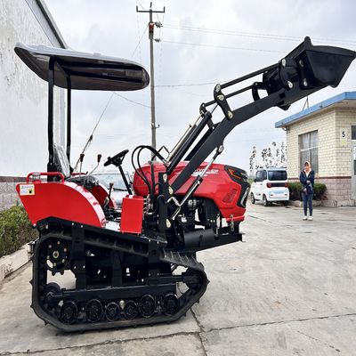 Μίνι τρακτέρ Orchard, τρακτέρ Vineyard Crawler 50HP με τροχιακό άροτρο