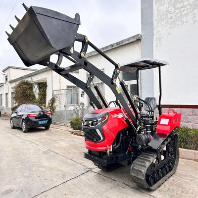 Μίνι 50HP Paddy Field Crawler τρακτέρ με κινητήρα κιβώτιο ταχυτήτων CE πιστοποιημένο