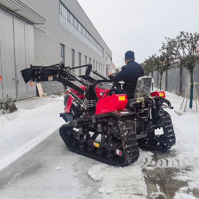 OEM ODM Farm Crawler Tractor / Mini Tractor 50 HP με μπροστινό κουβά