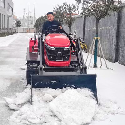 OEM ODM Farm Crawler Tractor / Mini Tractor 50 HP με μπροστινό κουβά