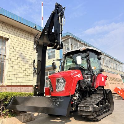 120HP Κλειστή καμπίνα ελκυστήρας Γεωργικό εξοπλισμό Μίνι ελκυστήρας με κινητήρα ντίζελ