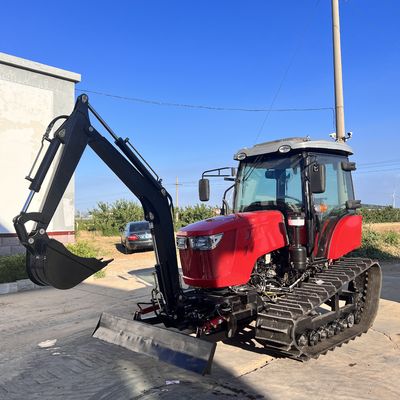 120HP Κλειστή καμπίνα ελκυστήρας Γεωργικό εξοπλισμό Μίνι ελκυστήρας με κινητήρα ντίζελ