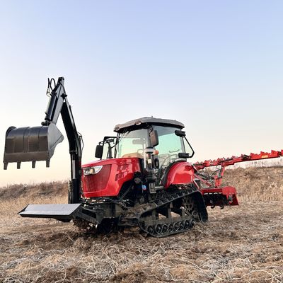 Πολλαπλής χρήσης 120HP Crawler Tractor Cultivator Rubber Track Crawler Tractor για πώληση