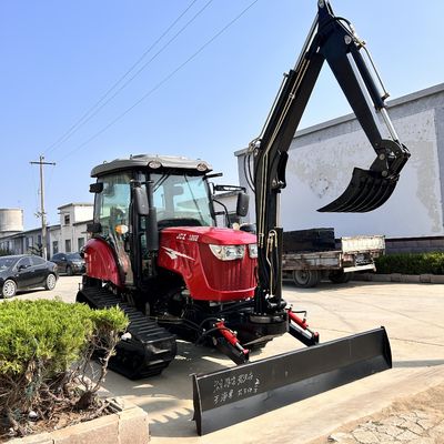 120HP Κλειστή καμπίνα ελκυστήρας Γεωργικό εξοπλισμό Μίνι ελκυστήρας με κινητήρα ντίζελ