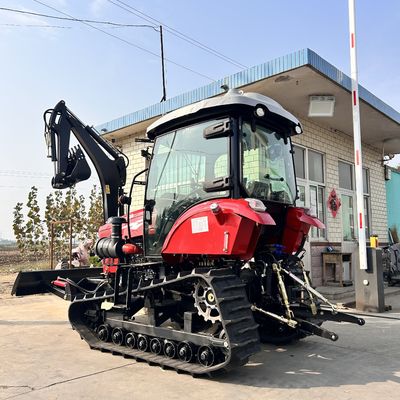 120HP Κλειστή καμπίνα ελκυστήρας Γεωργικό εξοπλισμό Μίνι ελκυστήρας με κινητήρα ντίζελ