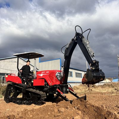 Εξαγωγείς ελκυστήρων ελαστικών 120HP με εξορυκτήρα