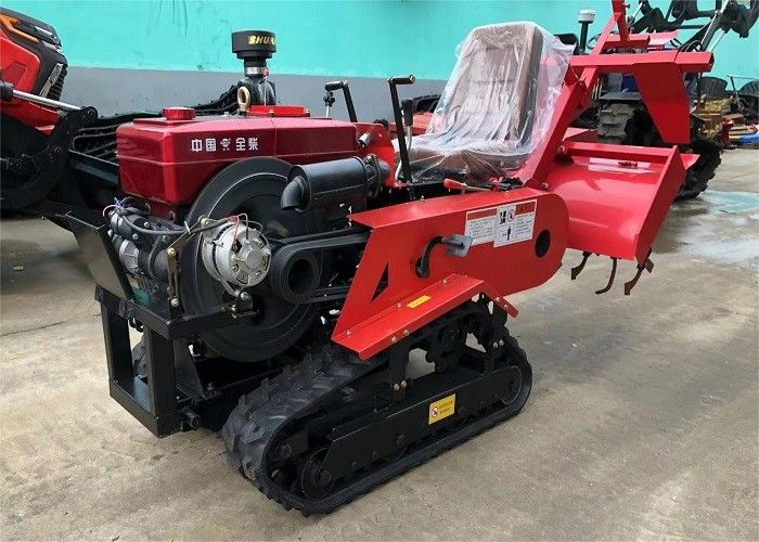 Μίνι Paddy Crawler 25hp Κατασκευαστικό εξοπλισμό Δύναμη Tiller Περπατητό τρακτέρ με κινητήρα ντίζελ