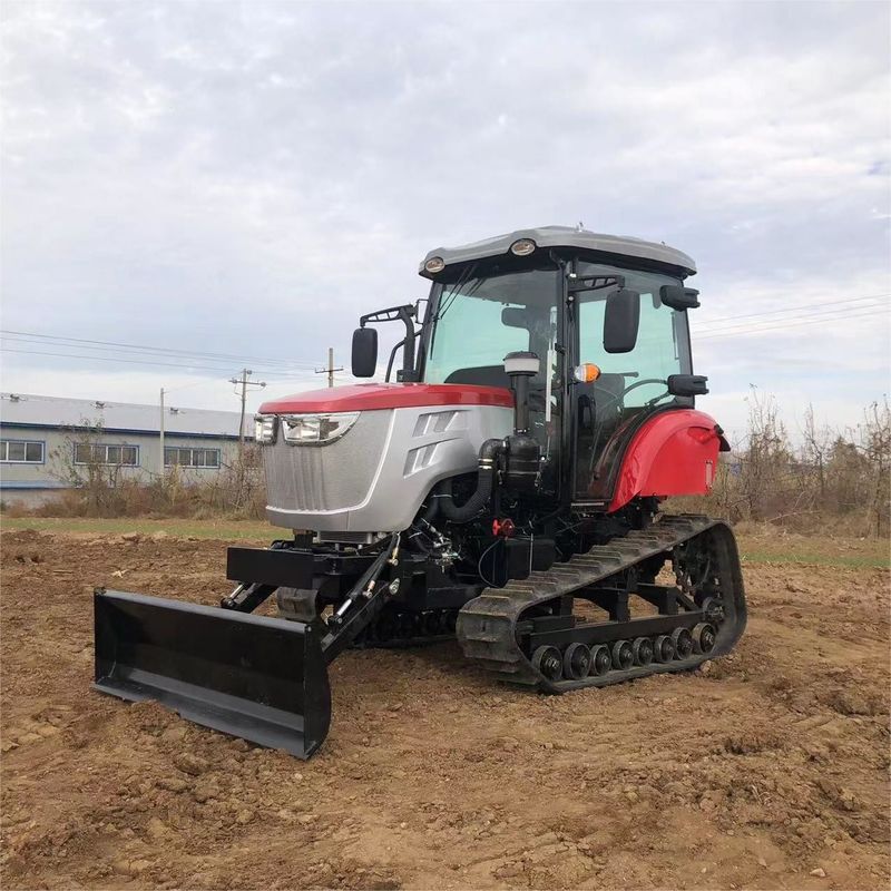 120HP Κλειστή καμπίνα ελκυστήρας Γεωργικό εξοπλισμό Μίνι ελκυστήρας με κινητήρα ντίζελ